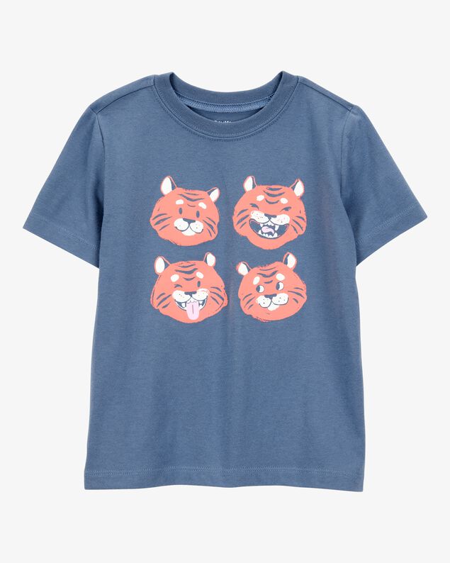 Product image 1 of Toddler Tiger Short-Sleeve Graphic Tee - Blue