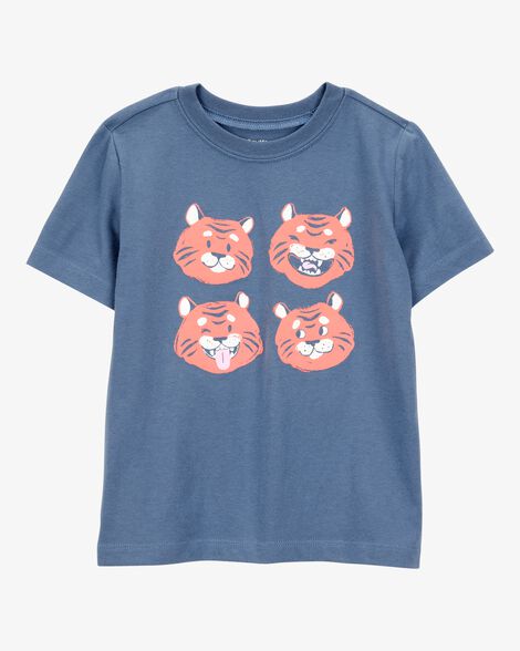 Product image 1 of Toddler Tiger Short-Sleeve Graphic Tee - Blue