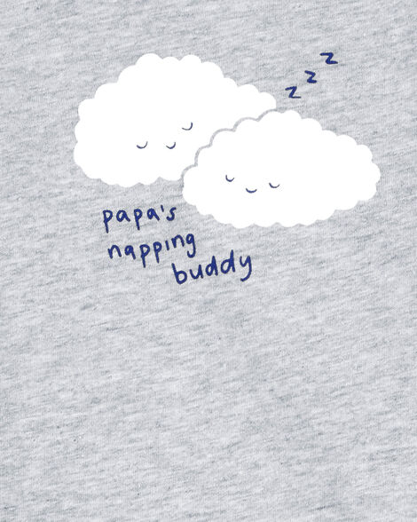  Product image 2 of Baby 'Papa's Napping Buddy' Cloud Long-Sleeve Bodysuit