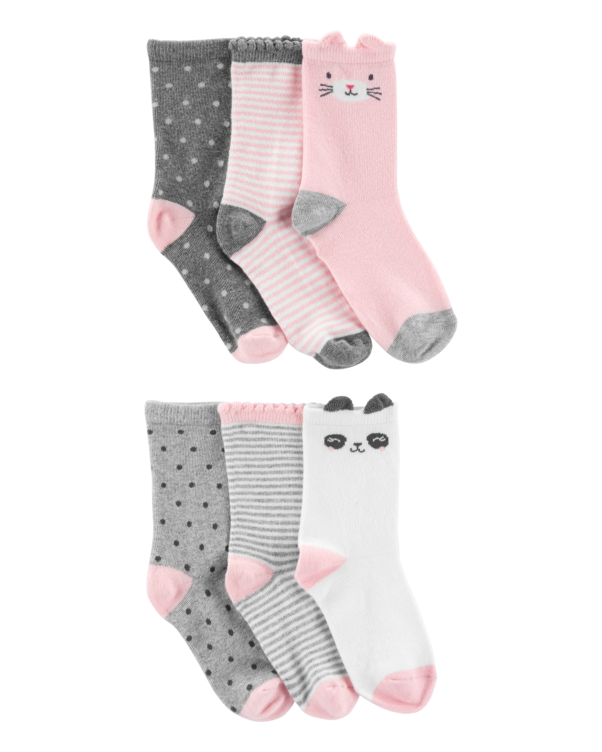 Kid 6-Pack Critter Socks