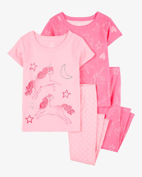  Product image 1 of Baby 4-Piece Unicorn Cotton Pajamas