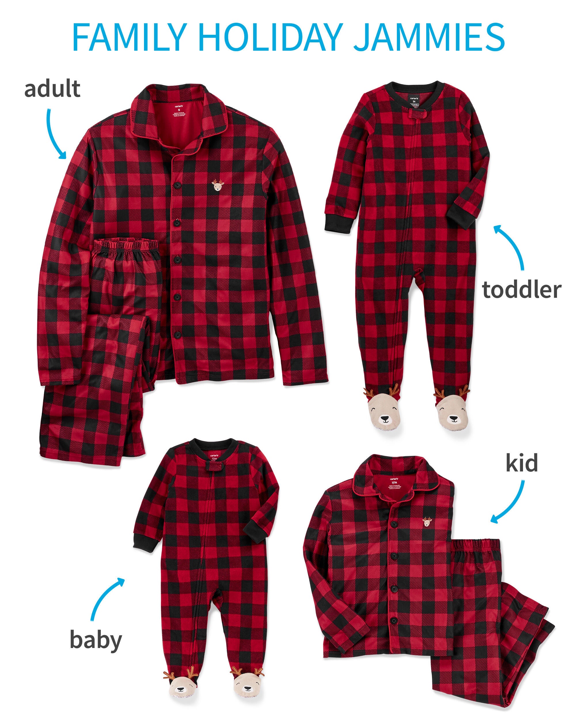 carter's holiday pajamas