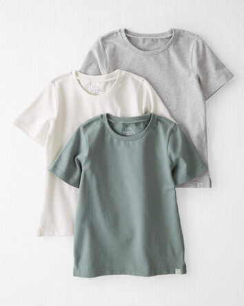 Toddler 3-Pack Organic Cotton T-Shirts
