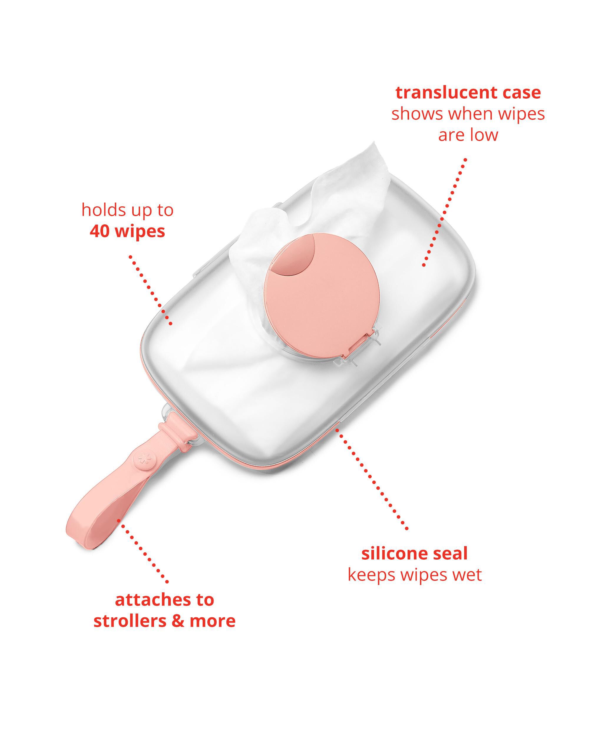 Skip hop grab and go snug seal wipes case top