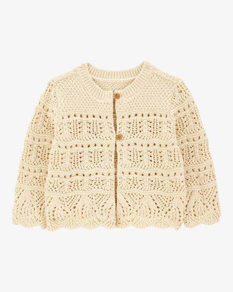  Product image 1 of Baby Pointelle Cardigan - Cream