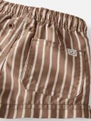 Nutmeg Stripes - Baby Recycled Swim Trunks, Selected