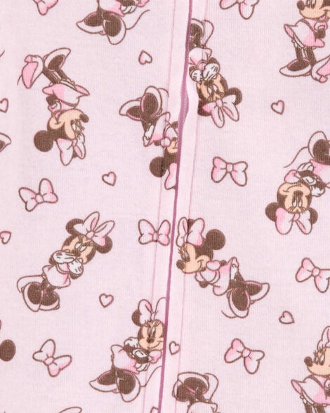  Product image 2 of Baby Disney© Minnie Mouse Snug Fit Cotton Footie 1-Piece Pajamas - Pink