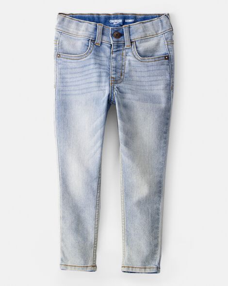 Toddler Sun Faded Light Wash Skinny-Leg Jeans