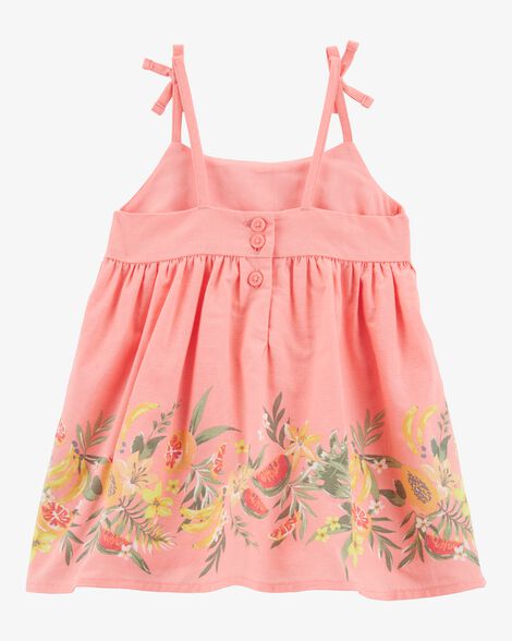  Product image 2 of Baby Poplin Floral Print Dress - Pink
