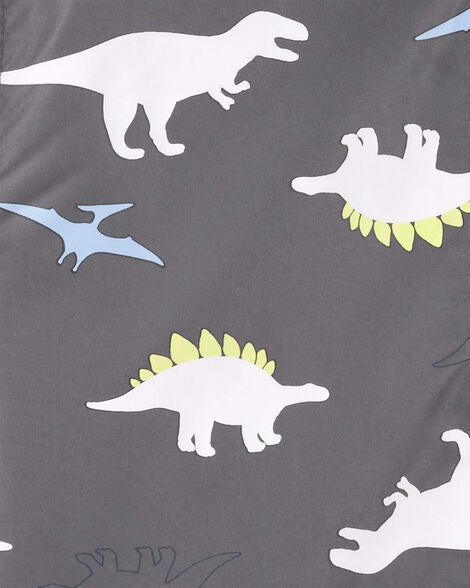  Product image 4 of Kid Dinosaur Color Changing Rain Jacket - Grey