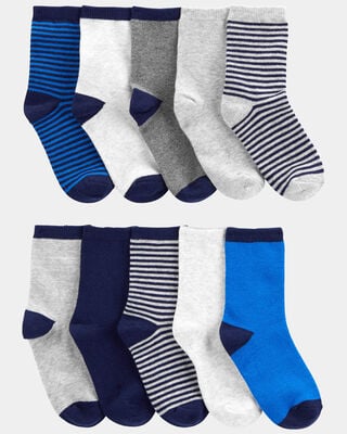 Toddler Girl 4-Pack No-Slip Socks Made with Organic Cotton