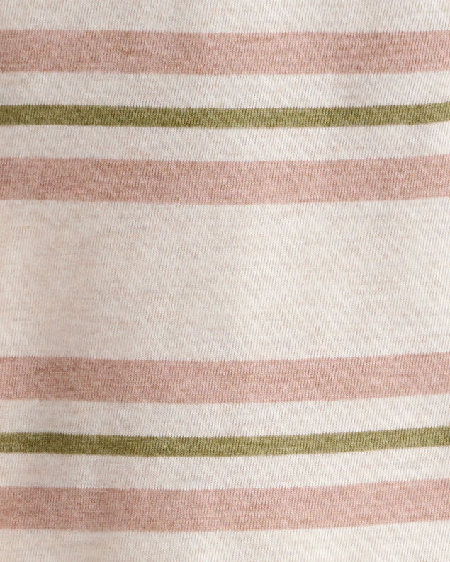 Product image 2 of Toddler Boy Striped Short-Sleeve Henley Tee - Tan