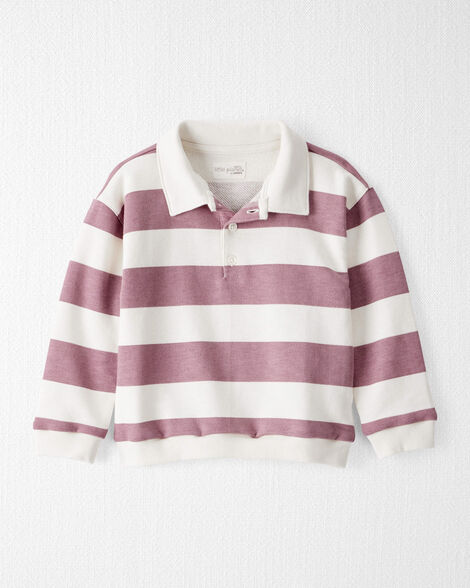 Product image 1 of Toddler Boy Organic Cotton Henley Top in Stripes
