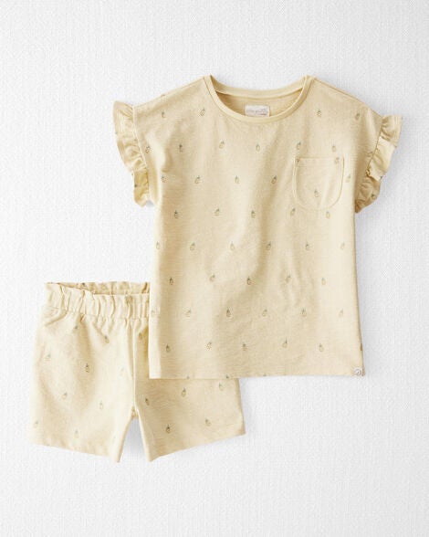  Product image 1 of Kid 2-Piece Pineapple-Print Set Made with Organic Cotton
