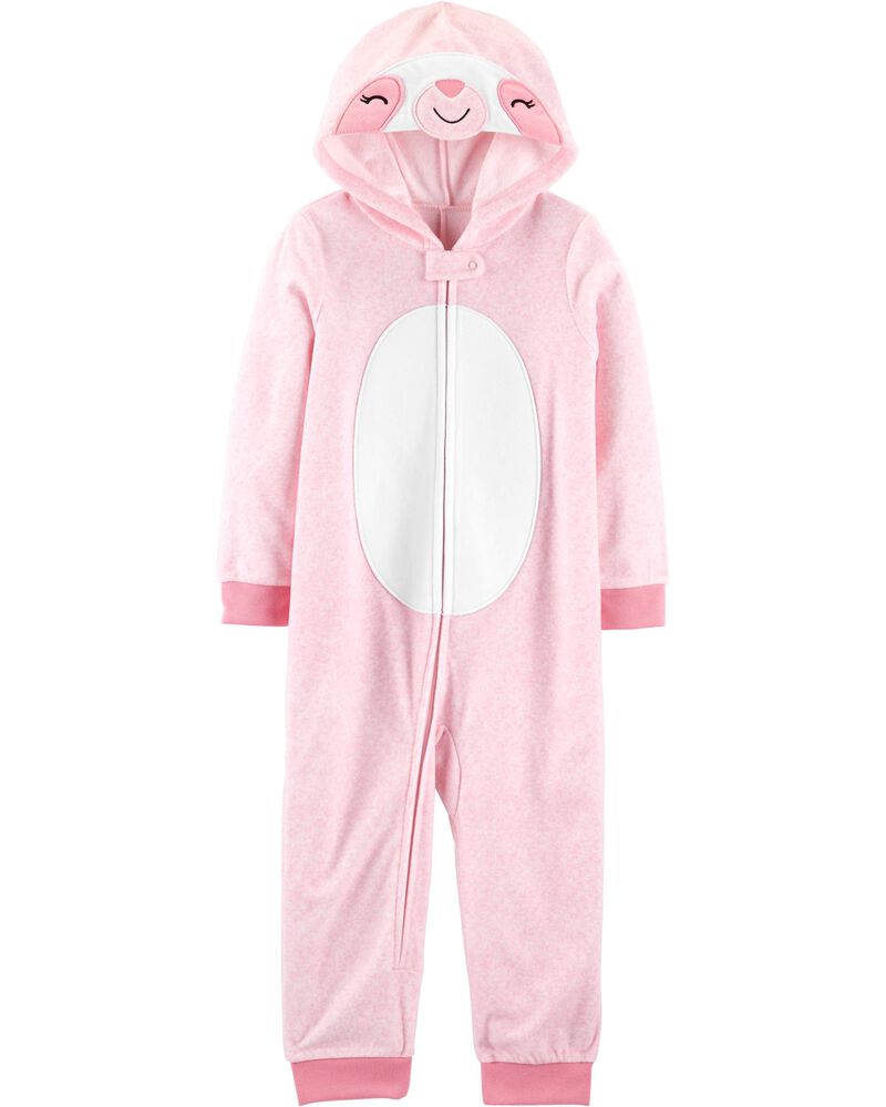 1 Piece Sloth Hooded Fleece Footless Pjs Carters Com