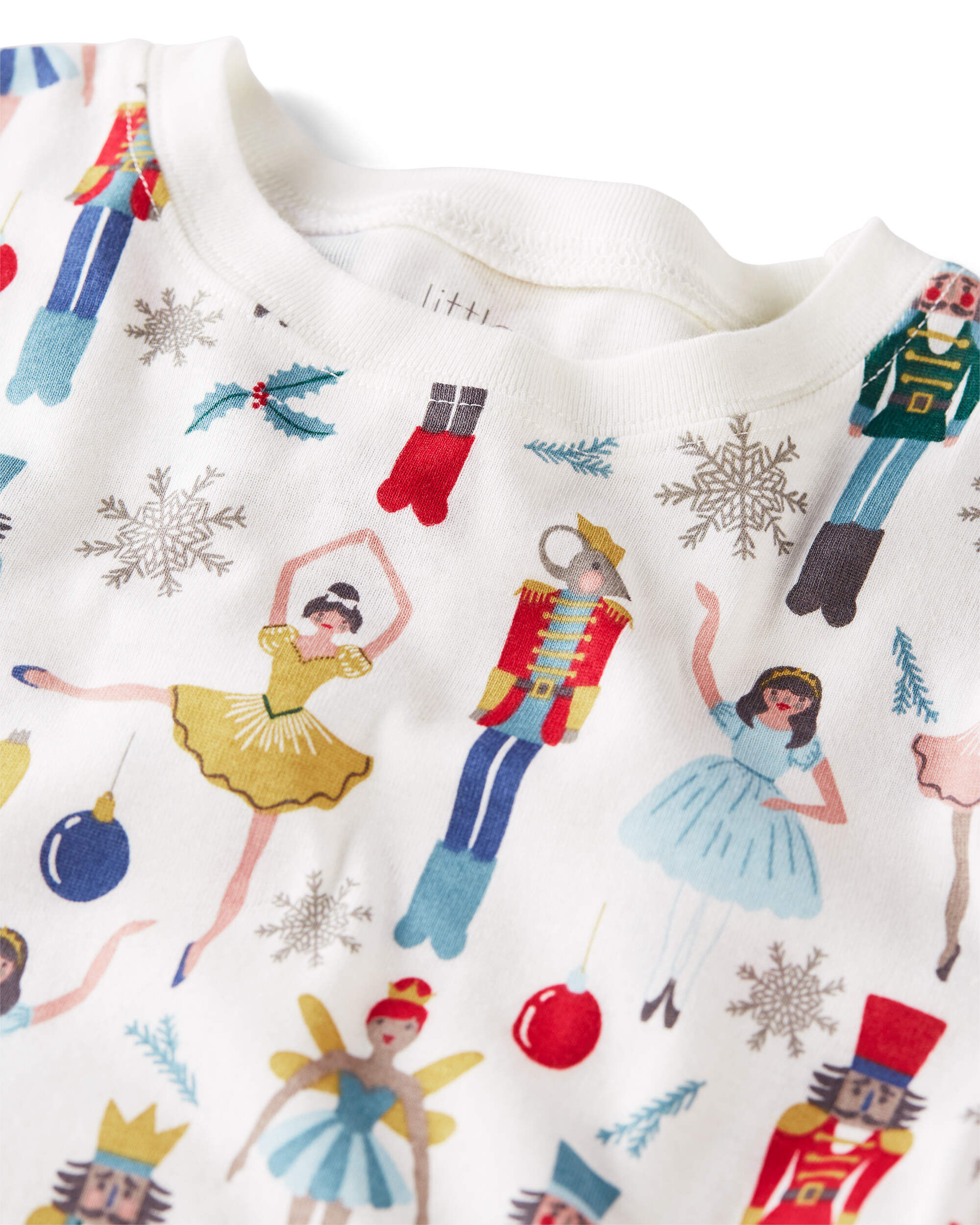 Kid Organic Cotton Pajamas Nutcracker Print