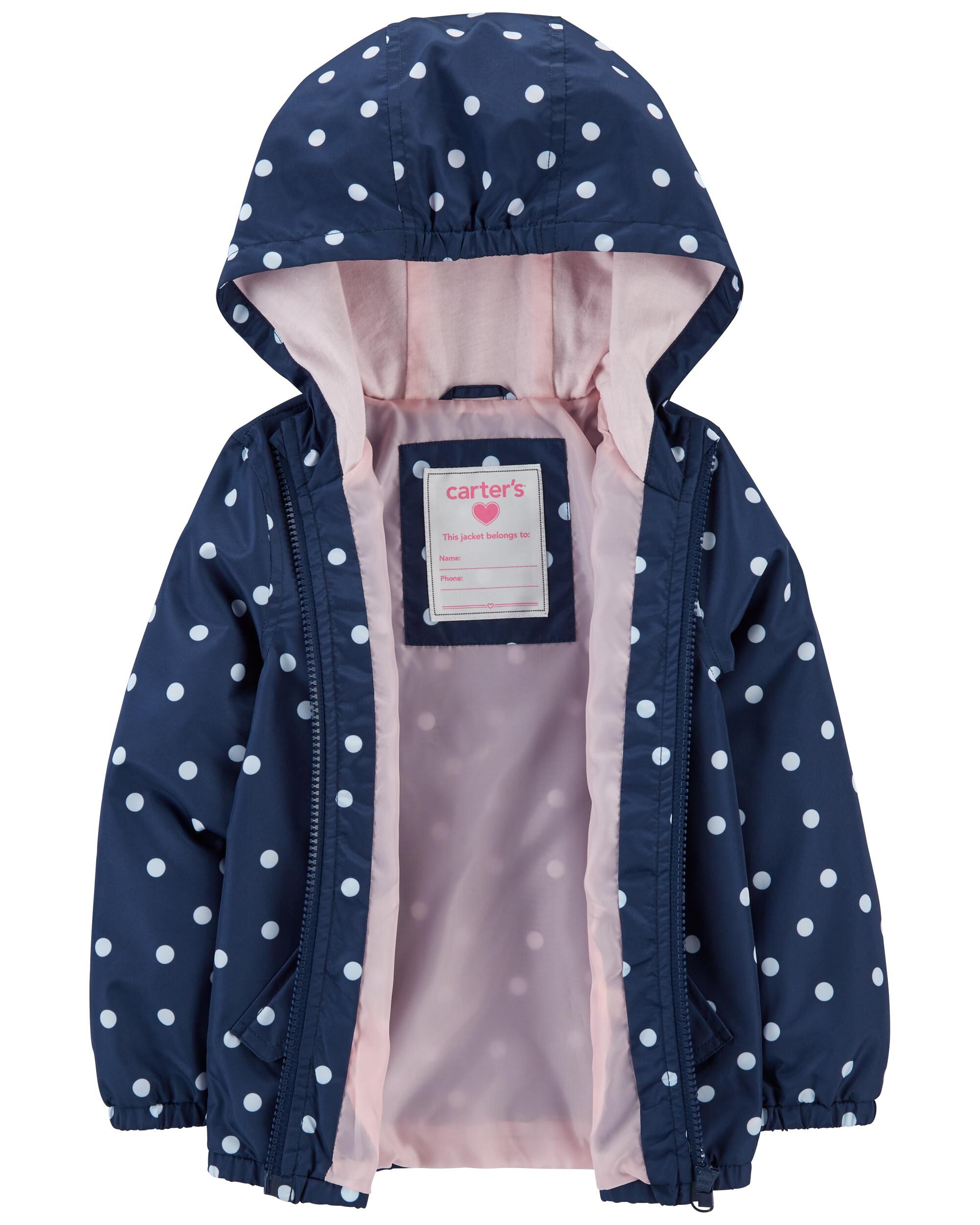 Carter's Toddler Girls' Fleece Lined Puffer Jacket Coat 4T, Turquoise Heart 