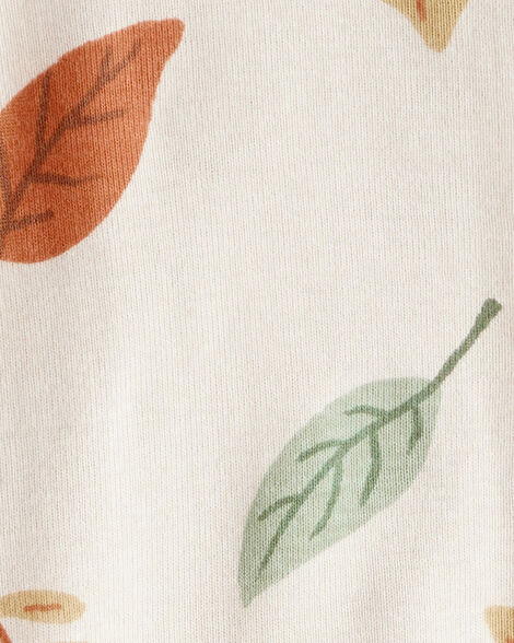 Product image 3 of Baby Organic Cotton Sleep & Play Pajamas in Autumn Leaves Print