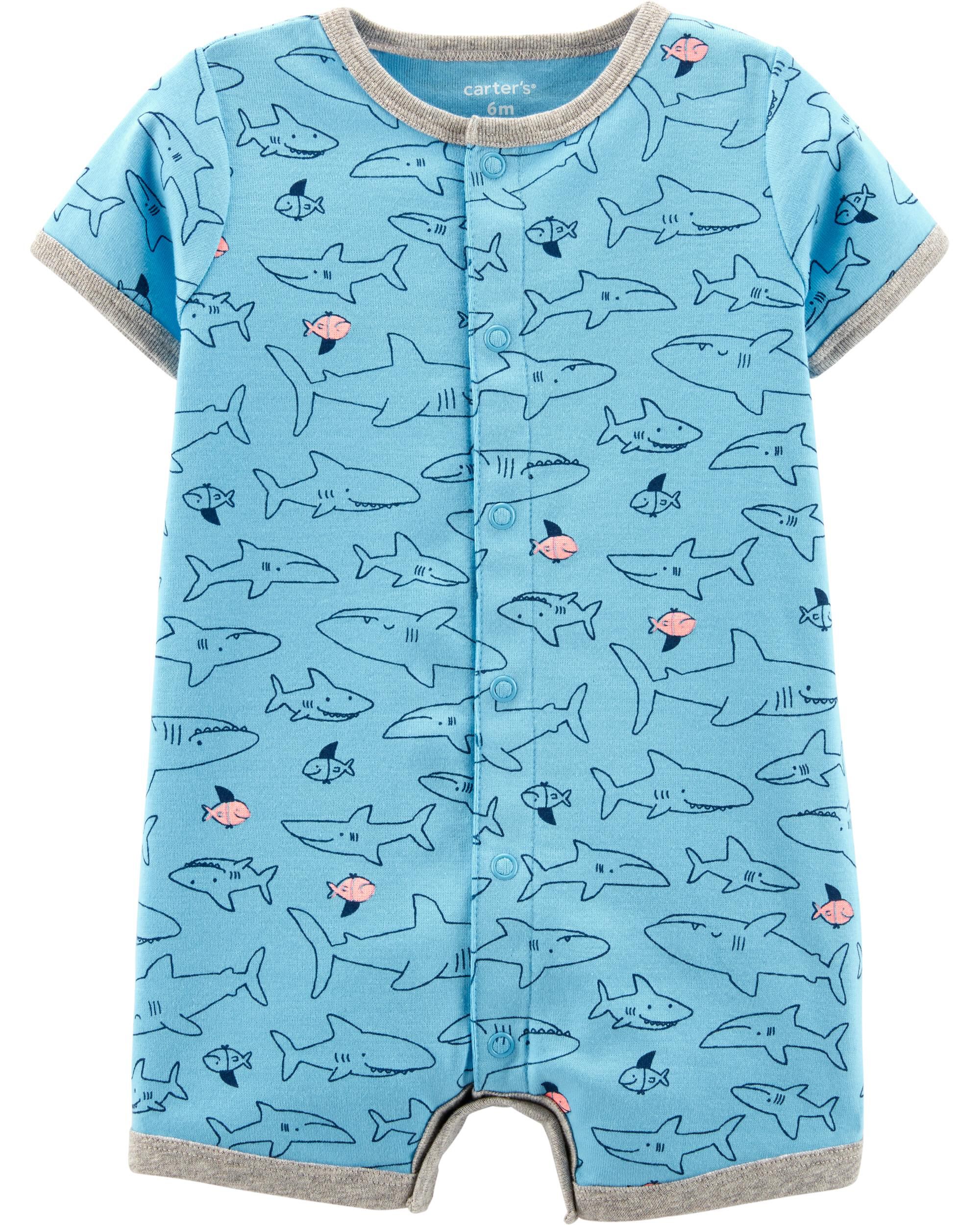 shark romper baby