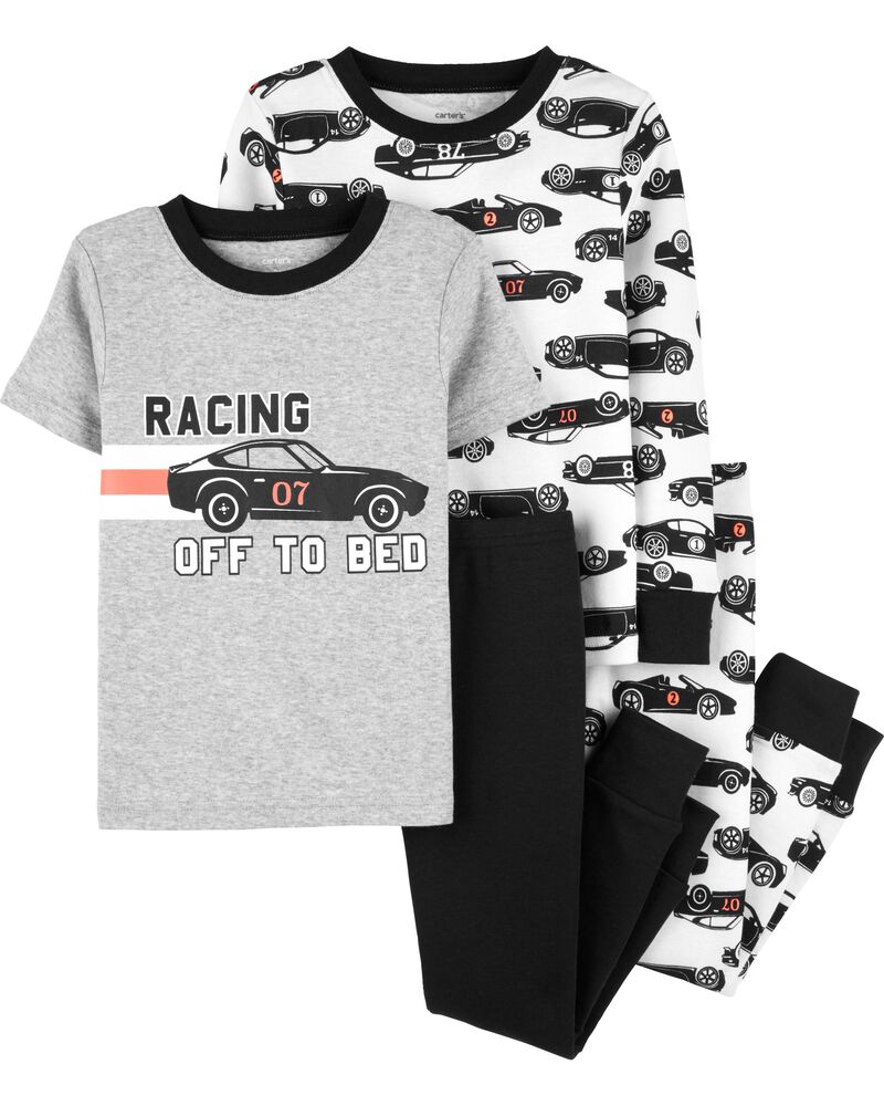 4 Piece Race Car Snug Fit Cotton Pjs Carters Com
