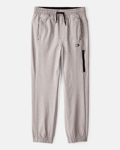 boys active woven jogger - taupe