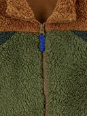 Brown - Kid Sherpa Fleece Zip-Up Jacket, Selected