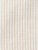 Tan - Baby Striped Cotton Outfit Set - Tan, Selected