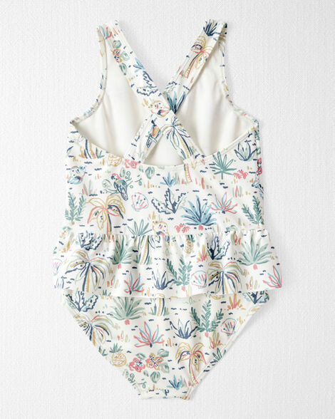  Product image 2 of Toddler Recycled Tropical Print Swimsuit