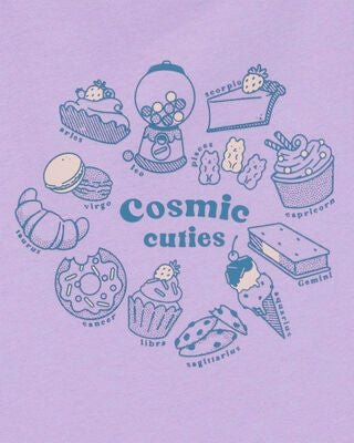 Product image 2 of Kid Cosmic Cuties Short-Sleeve Graphic Tee - Purple