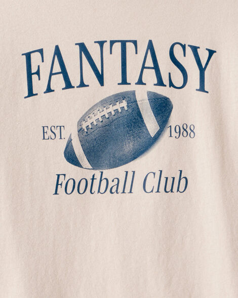 Boys Fantasy Football Long-Sleeve Graphic Tee - Tan