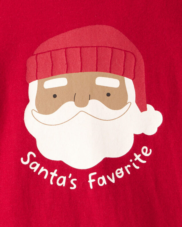 Product image 2 of Baby Santa's Favorite Cotton Graphic Bodysuit - Red