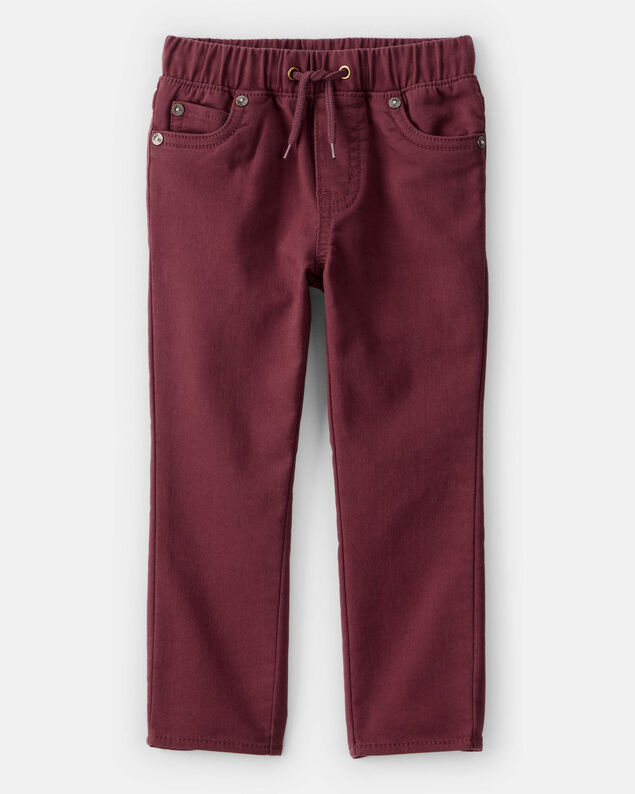 Product image 1 of Toddler Boy Cotton Pull-On Fashion Pants - Red