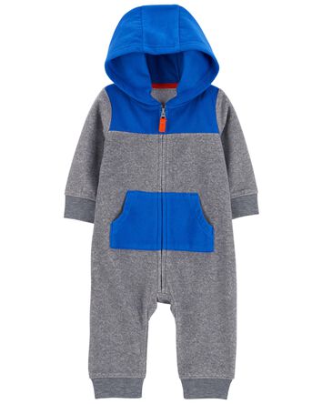 Baby Hooded Fleece Jumpsuit