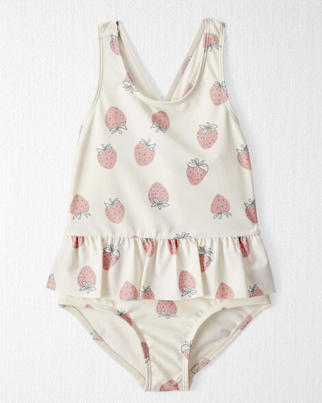 Product image 1 of Toddler Girl Recycled Strawberry-Print Swimsuit