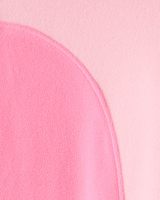 Product image 2 of Girls Axolotl Fleece Long-Sleeve Snug Fit Zip-Up 1-Piece Pajamas - Pink