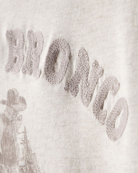 Product image 3 of Boys Western Rodeo Short-Sleeve Graphic Tee - Ivory