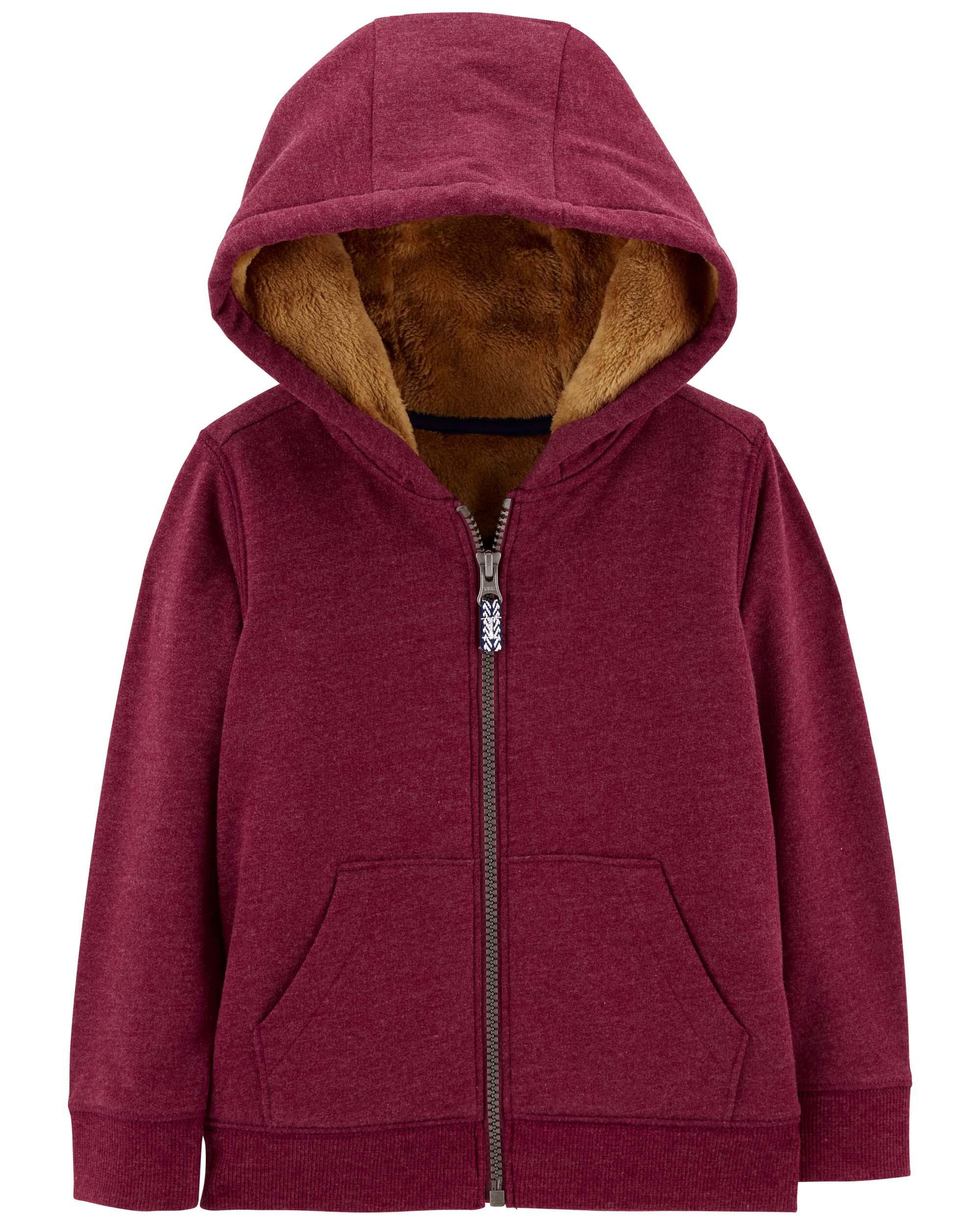Fuzzy zip up sweater sales