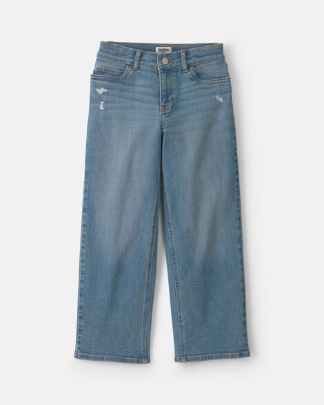 Girls Denim Straight Jeans - Light Wash