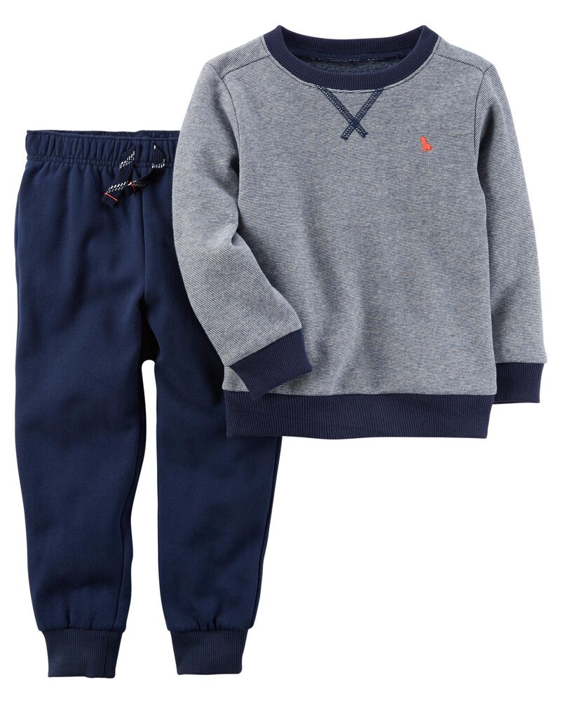 2-Piece Striped Top & Jogger Set | carters.com