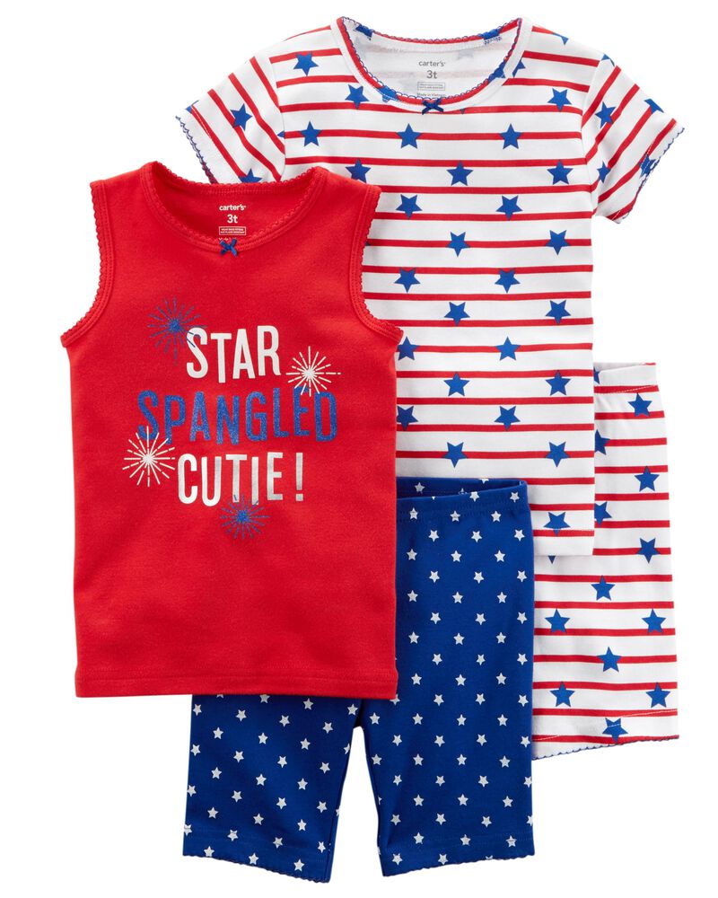 4 Piece 4th Of July Snug Fit Cotton Pjs Carters Com
