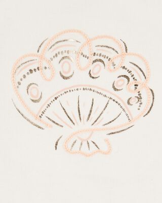 Product image 2 of Baby Seashell Flutter-Sleeve Tank - White