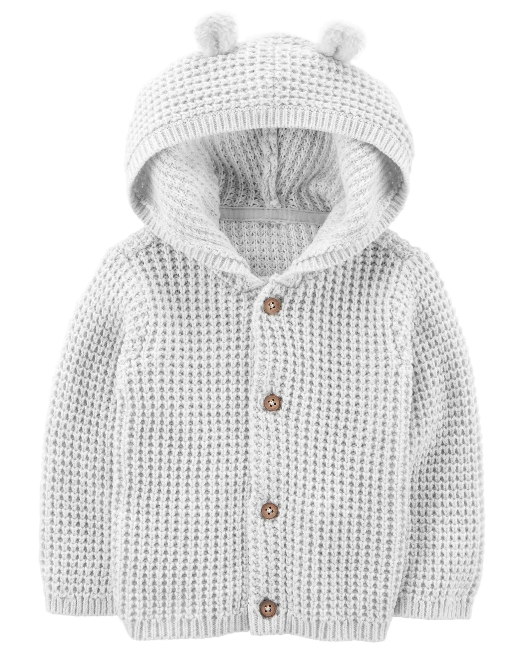 carter's white cardigan