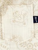 Cream Paisley - Baby Tropical Paisley Cotton Short-Sleeve Top - Cream, Selected