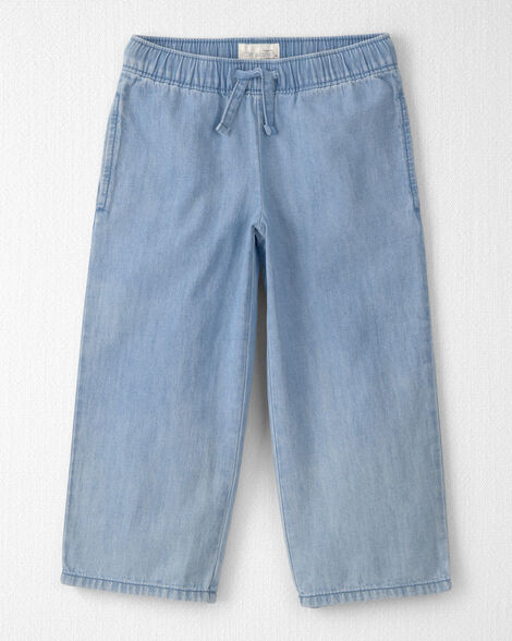 Toddler Girl Organic Cotton Chambray Pants
