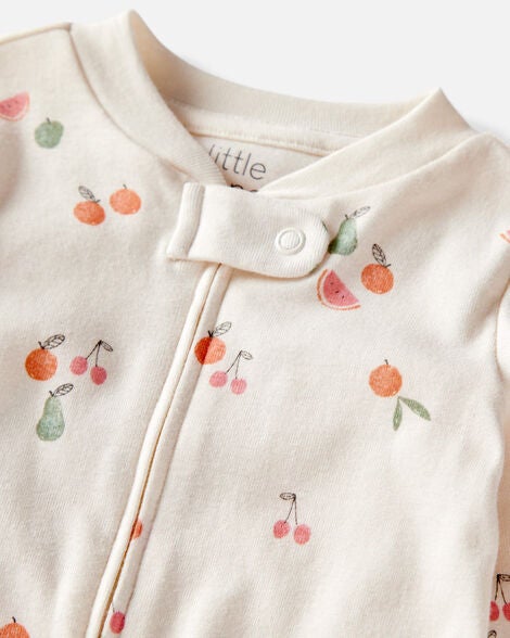  Product image 2 of Baby Organic Cotton Fruit-Print Sleep & Play Pajamas