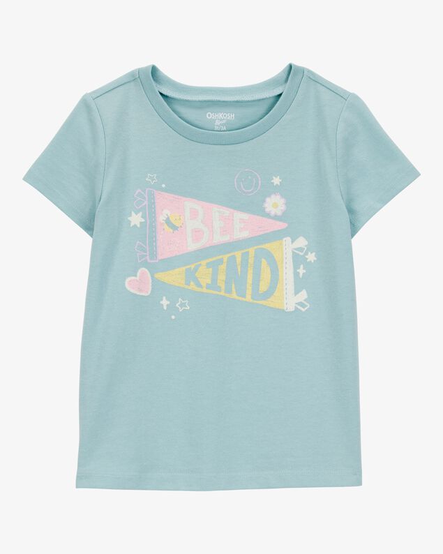 Product image 1 of Toddler Bee Kind Short-Sleeve Graphic Tee-Green