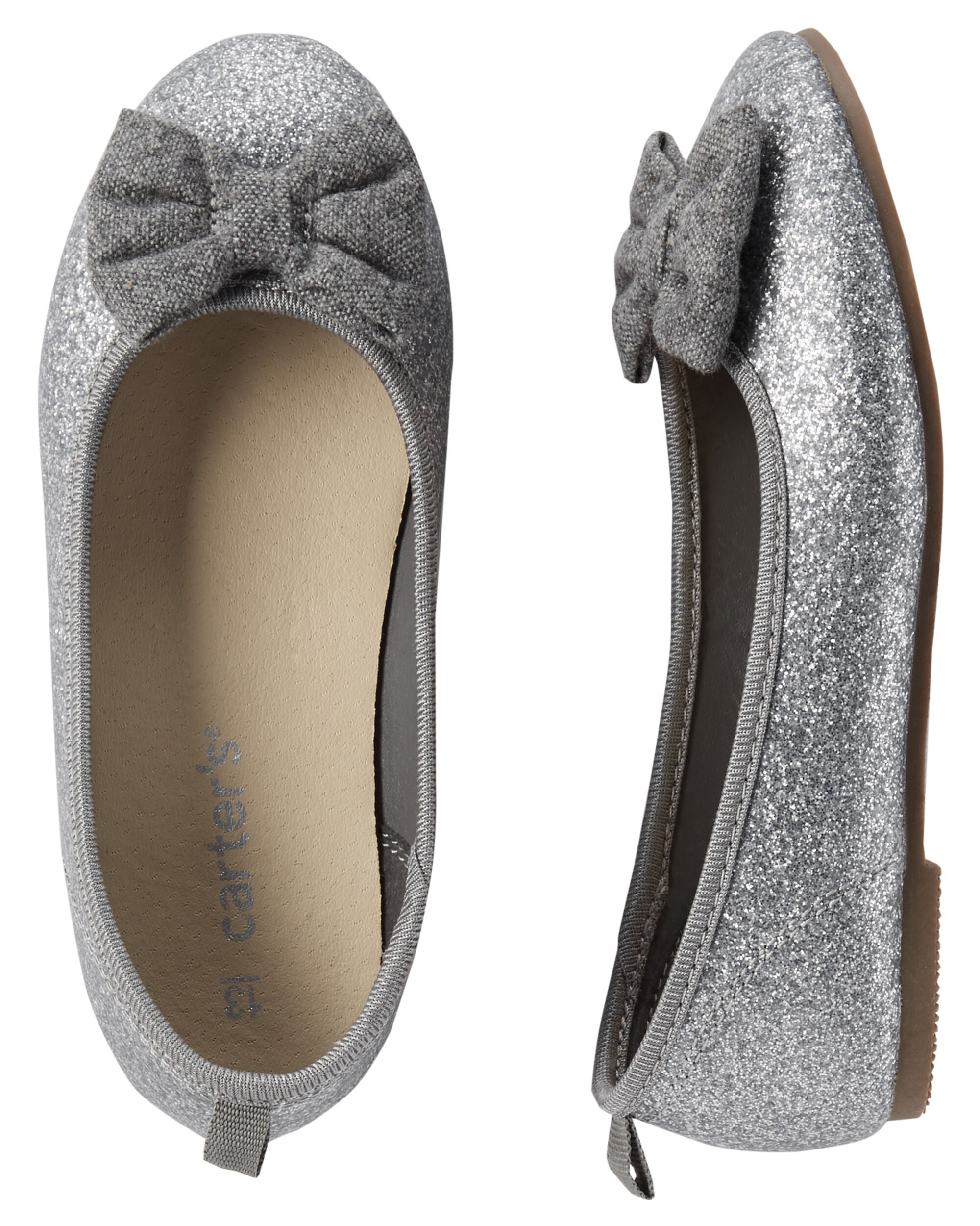 carter's glitter ballet flats