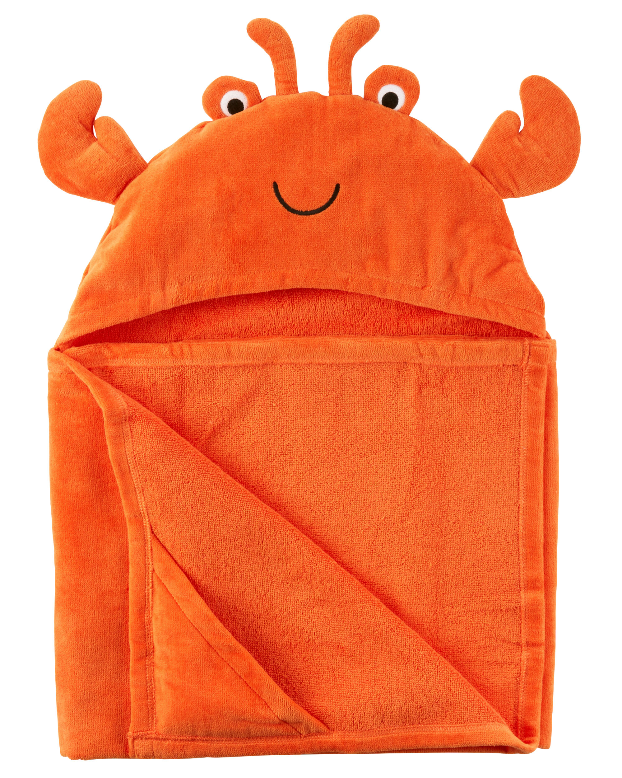 crab hooded towel
