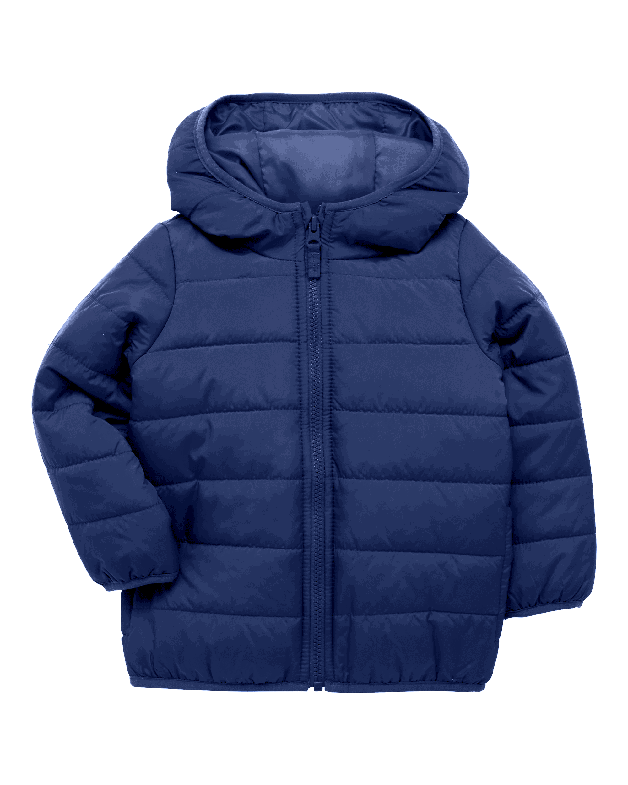 Toddler Packable Hooded Puffer Jacket - Navy Blue
