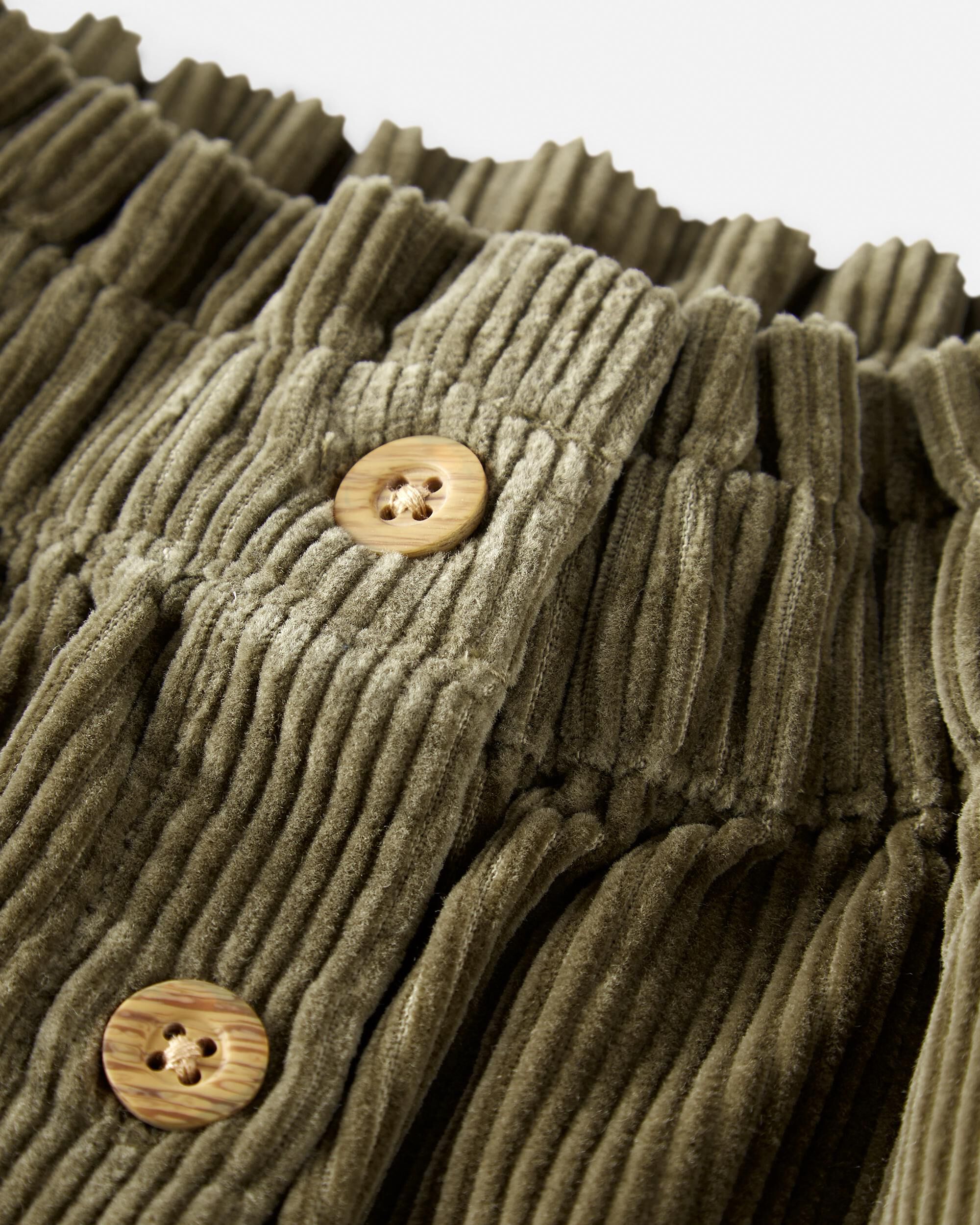 Toddler Organic Cotton Corduroy Button Front Skirt Little Planet Carter s